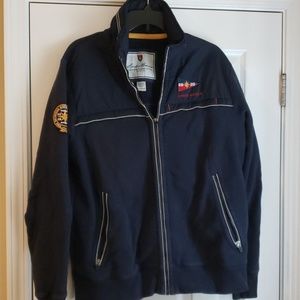 Navy blue medium weight coat